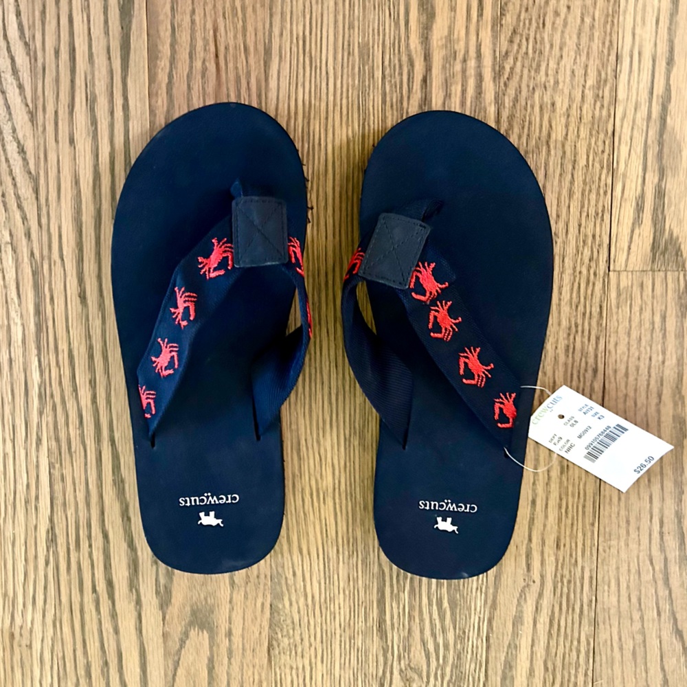 J. Crew flip flops